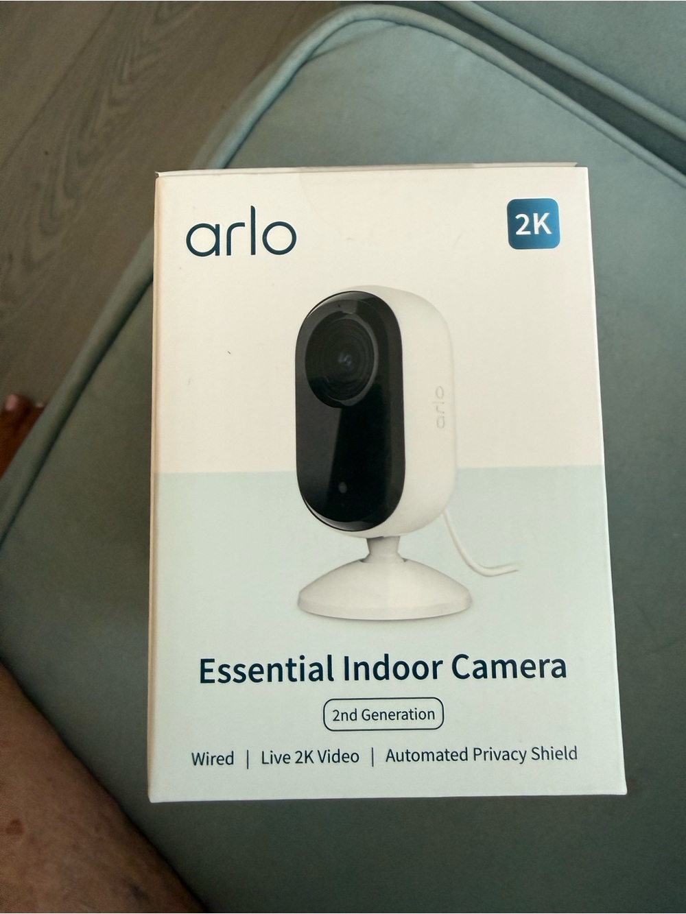 (2) Arlo Essential Indoor Camera 2K – White